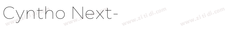 Cyntho Next字体转换 Cyntho Next字体转换